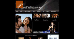 Desktop Screenshot of justfashion.com.au
