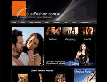 Tablet Screenshot of justfashion.com.au